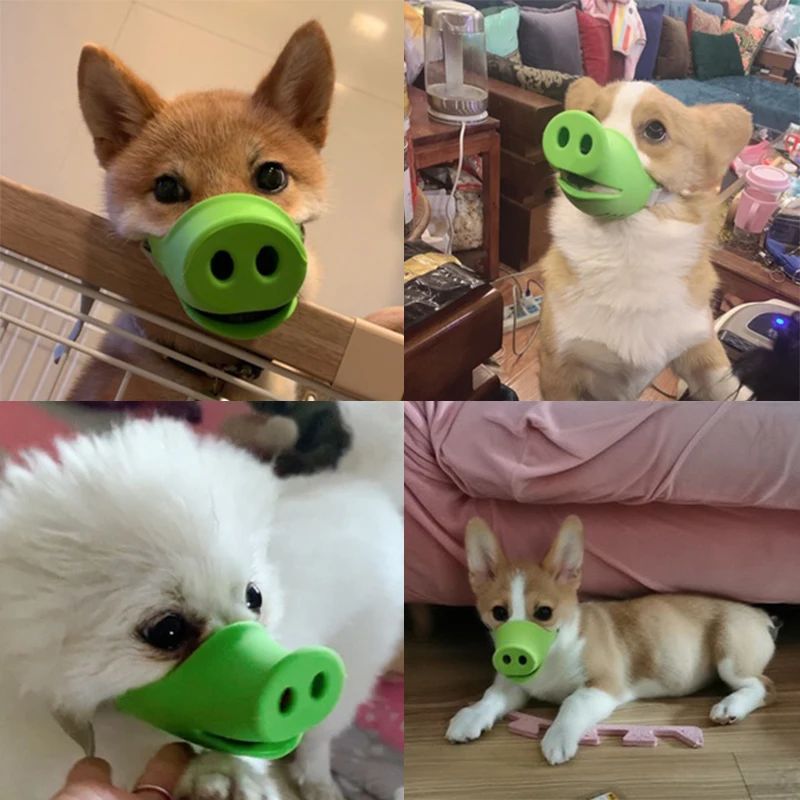 Dog Anti-bite Mouth Cover For Long Mouth Pet Piggy Mouth Cover Anti-bite Pet Training Daily Use Pet Accessories