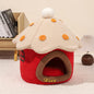 Removable Mushroom House Cat Nest Pet House Puppy